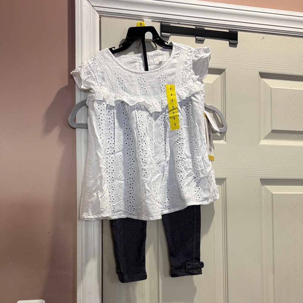 Bcbggirls White Eyelet Kids Top